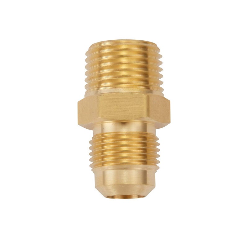 Litorange 2 PCS Metals Brass Couples Tube Fitting Half Union Gas Adapter 3/4" Flare x 3/4 Inch NPT Male Pipe Connector - Image 4